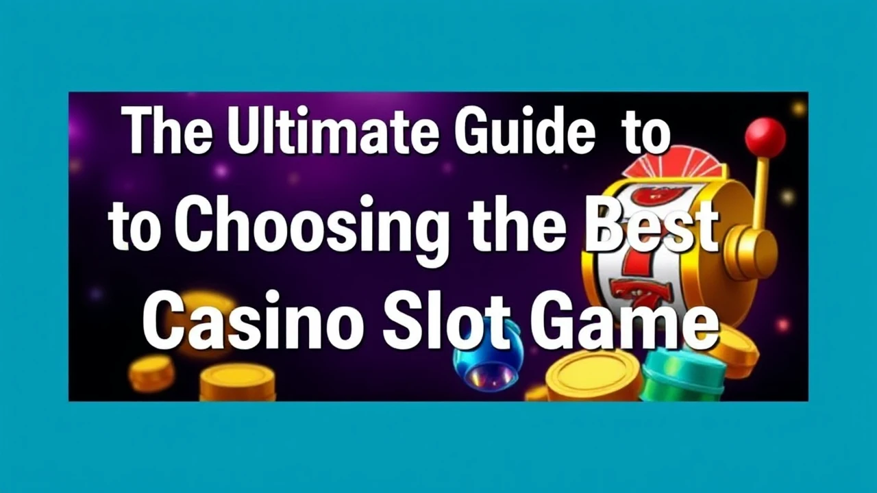 The Ultimate Guide to Choosing the Best Casino Slot Game